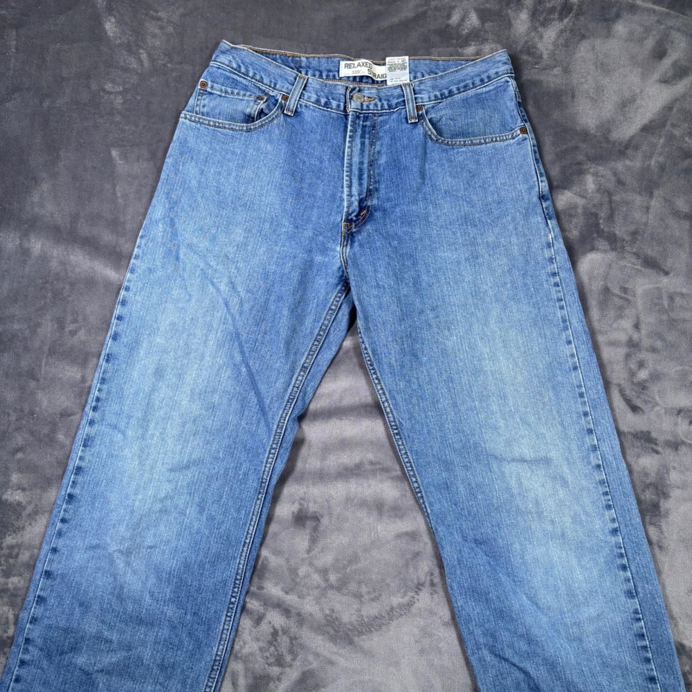 Levis 559 Mens Relaxed Straight Leg Jeans Medium Wash Blue 33x34 005590754 - Picture 3 of 11